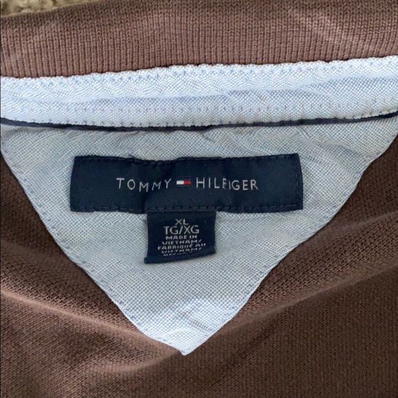 Men’s Brown Tommy Hilfiger Polo size XL - Picture 4 of 4